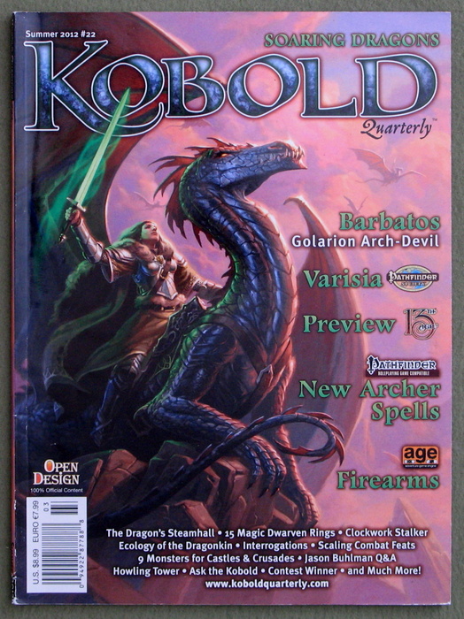 Image for Kobold Quarterly Magazine, Issue 22