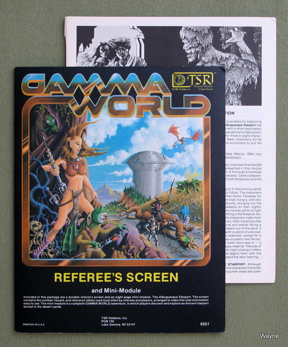 Image for Referee's Screen and Mini-Module (Gamma World RPG 1st edition)