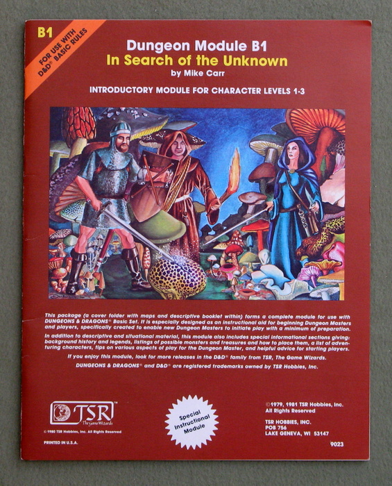 Image for In Search of the Unknown (Dungeons & Dragons Module B1)