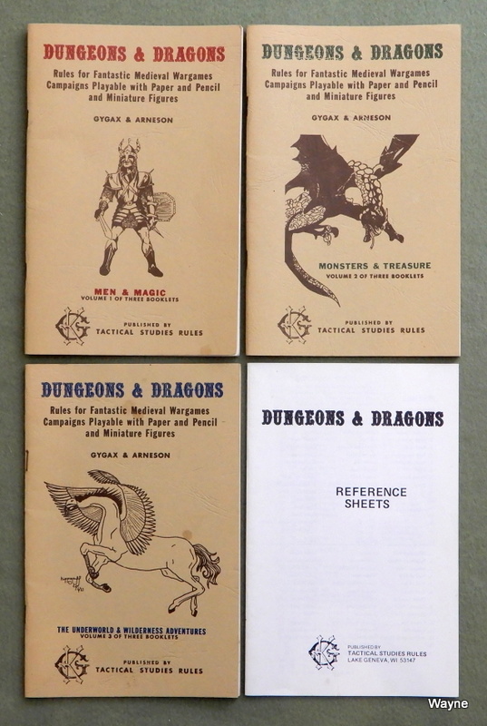 Image for Dungeons & Dragons: Original Rulebook Set (D&D Books 1-3, plus Reference Sheets)