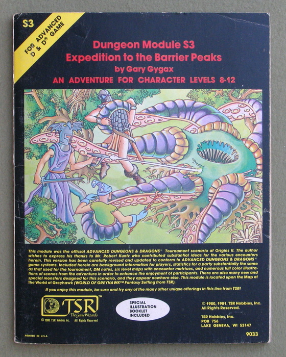 Image for Expedition to the Barrier Peaks (Advanced Dungeons & Dragons module S3)