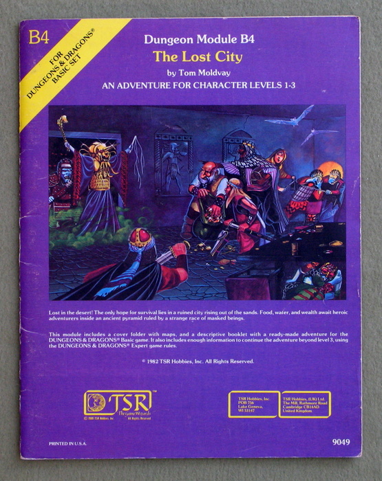 Image for The Lost City (Dungeons and Dragons module B4)