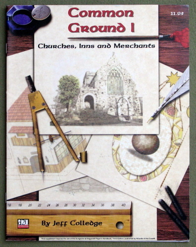 Image for Common Ground 1: Churches, Inns, and Merchants (d20 System)