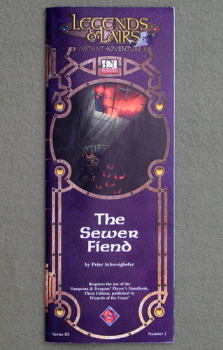 Image for The Sewer Fiend (Legends & Lairs Instant Adventure: D20 system)
