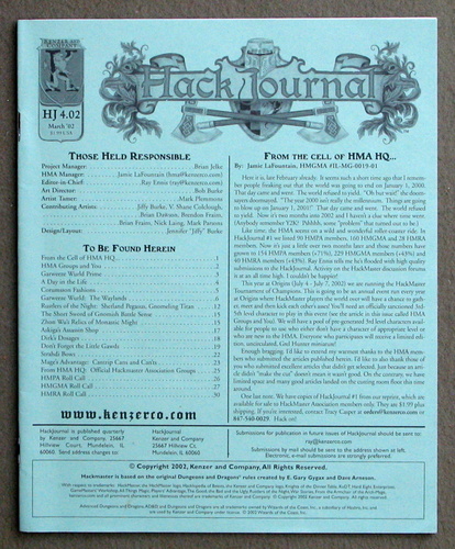 Image for HackJournal: The Official Publication of the Hackmaster Association (Issue 2 - Mar 2002)