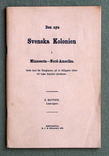 Image for Den Nya Svenska Kolonien: Minnesota, Nord-Amerika