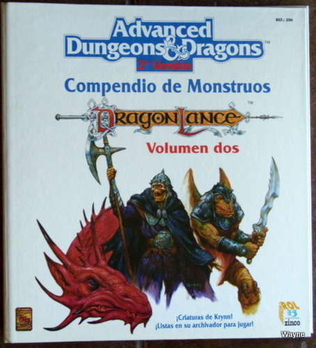 Image for Compendio de Monstruos, Volumen dos: Dragonlance (Advanced Dungeons & Dragons, 2a Version)