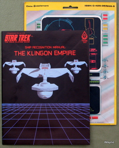 Image for Ship Recognition Manual: The Klingon Empire (Star Trek: The Role-Playing Game)