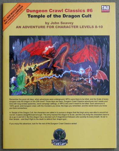 Image for Dungeon Crawl Classics 6: Temple of the Dragon Cult