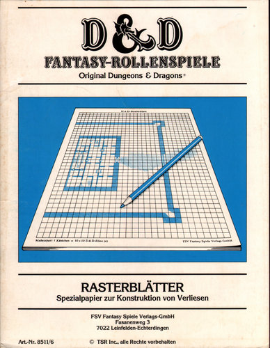 Image for Rasterblätter: Spezialpapier zur Konstruktion von Verliesen (D&D Fantasy-Rollenspiele: Original Dungeons & Dragons)