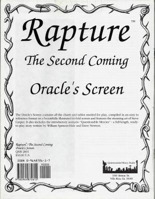 Image for Oracle's Screen (Rapture: The Second Coming)