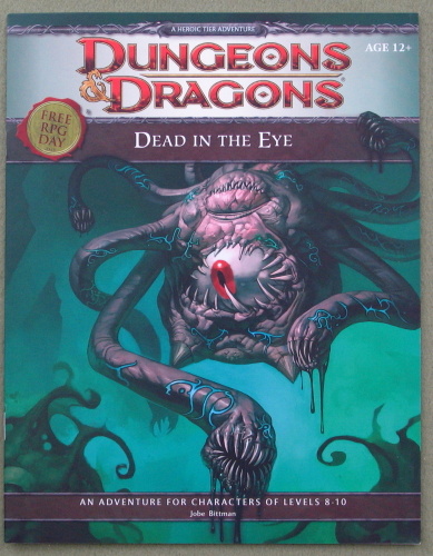 Image for Dead in the Eye (Dungeons & Dragons) - Free RPG Day 2012