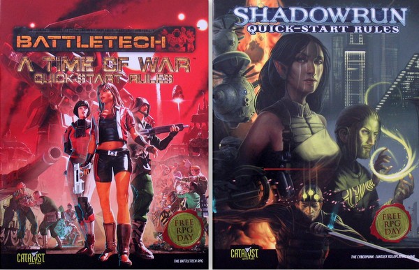 Image for Battletech: A Time of War / Shadowrun Quick-Start Rules Flipbook - Free RPG Day 2012