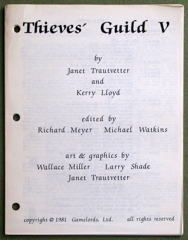 Image for Thieves' Guild V (5) - MISSING COVER