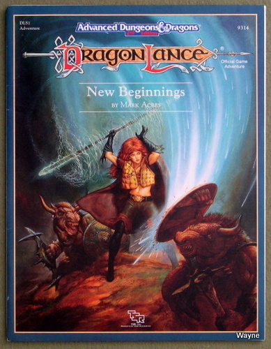 Image for New Beginnings (Advanced Dungeons and Dragons: Dragonlance module DLS1)