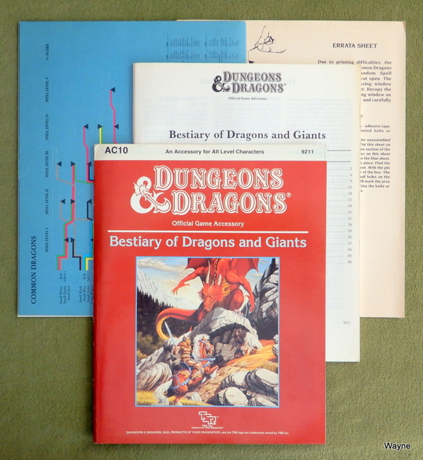 Image for Bestiary of Dragons and Giants (Dungeons & Dragons Accessory AC10)