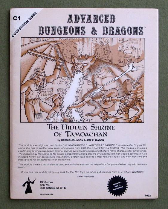Hidden Shrine of Tamoachan (Advanced Dungeons & Dragons Module C1) - PLAY COPY Image for Hidden Shrine of Tamoachan (Advanced Dungeons & Dragons Module C1) - PLAY COPY