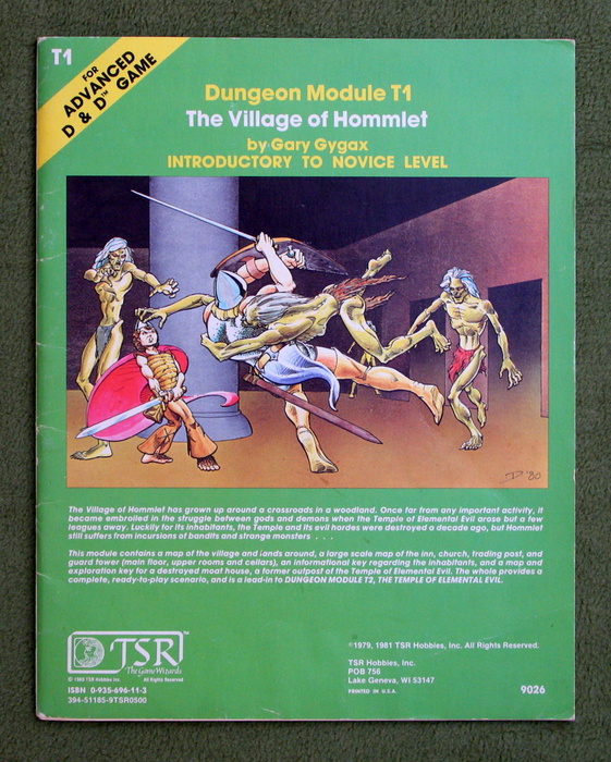 The Village of Hommlet (Advanced Dungeons & Dragons Module T1) Image for The Village of Hommlet (Advanced Dungeons & Dragons Module T1)