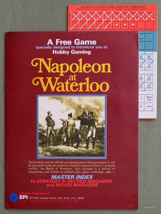 Image for Napoleon at Waterloo Game, with Master Index to S&T