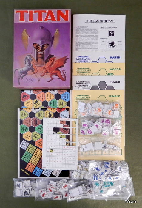 Image for Titan: The Monster Slugathon Fantasy Wargame - 498/552 COUNTERS PRESENT