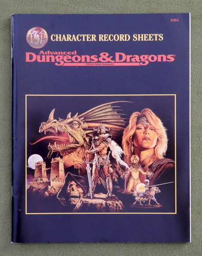 Image for Character Record Sheets (Advanced Dungeons & Dragons, 2nd Edition Accessory REF2)
