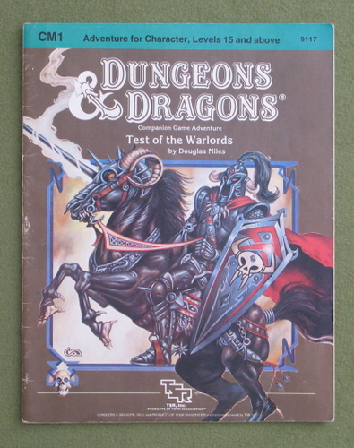 Image for Test of the Warlords (Dungeons & Dragons Module CM1)