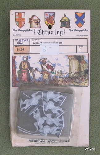 Image for Men-at-Arms w Spears (25mm Metal Miniatures: Chivalry Der Kriegspielers)