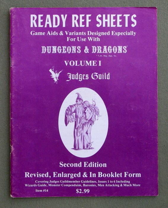 Ready Ref Sheets: Game Aids & Variants Designed Especially For Dungeons & Dragons (Volume 1) Image for Ready Ref Sheets: Game Aids & Variants Designed Especially For Dungeons & Dragons (Volume 1)