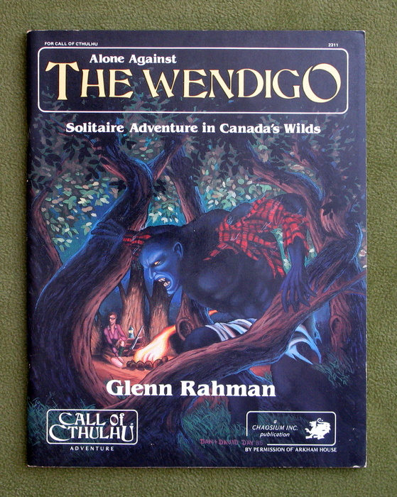 Image for Alone Against the Wendigo: Solitaire Adventure in Canada's Wilds (Call of Cthulhu RPG)