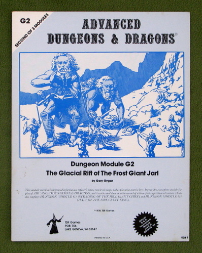 Image for The Glacial Rift of the Frost Giant Jarl (AD&D Module G2) - 2ND PRINT