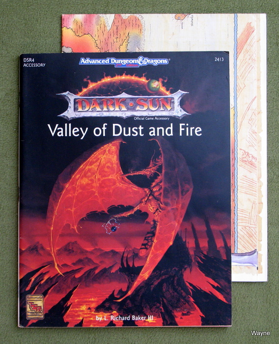 Image for Valley of Dust and Fire (Advanced Dungeons & Dragons / Dark Sun Accessory DSR4)