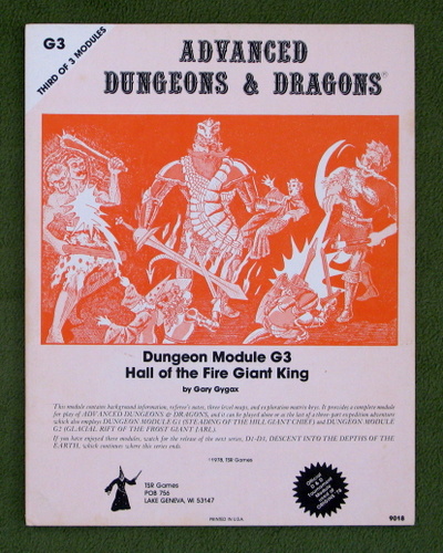 Image for Hall of the Fire Giant King (AD&D Module G3) - 2ND PRINT