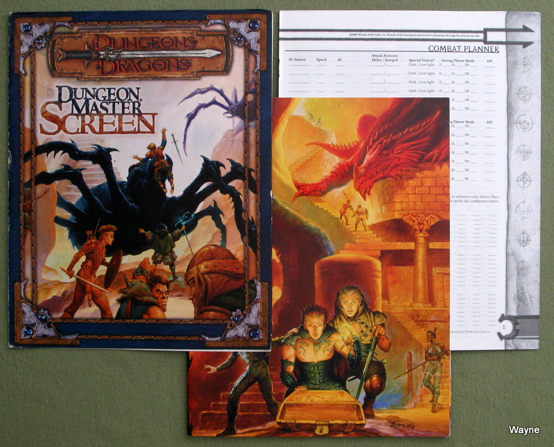 dungeon master s screen dungeons dragons 3rd edition d20 system
