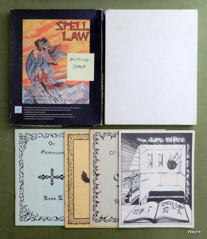 Image for Spell Law (Rolemaster) - MISSING CHARTS