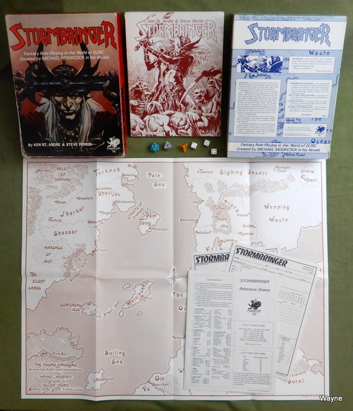 Image for Stormbringer: Fantasy Role-Playing in the World of Elric (1st Edition, 1st Print "Deep Box")