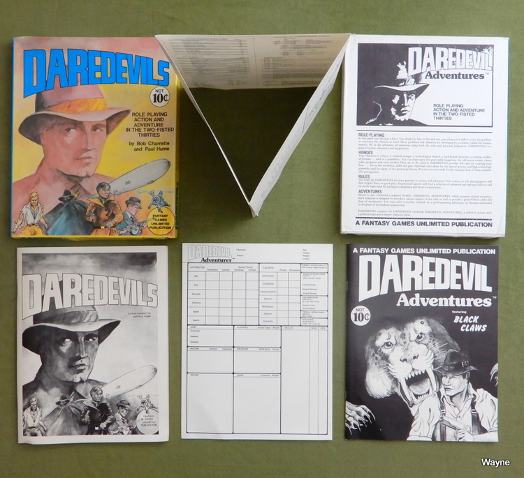 Image for Daredevils: Role Playing Action and Adventure in the Two-Fisted Thirties