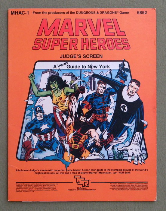 Image for Marvel Super Heroes Judge's Screen: A Hero's Guide to New York (MHAC1) - SCREEN ONLY