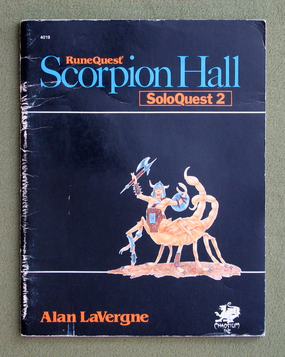 Image for Scorpion Hall: Soloquest 2 (Runequest) - PLAY COPY