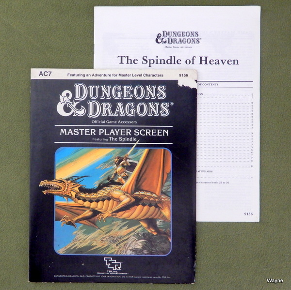 Image for Master Player Screen: featuring The Spindle (D&D Accessory AC7)