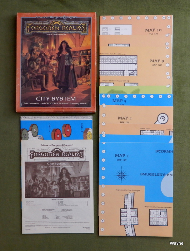 Image for City System Map Set (Advanced Dungeons & Dragons: Forgotten Realms Accessory) - PLAY SET