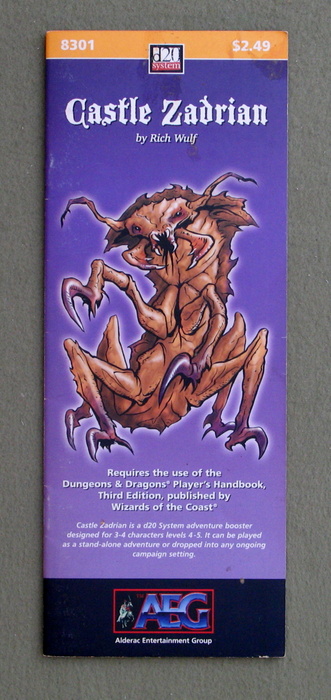 Image for Castle Zadrian (Dungeons and Dragons, 3rd Edition: D20 System)