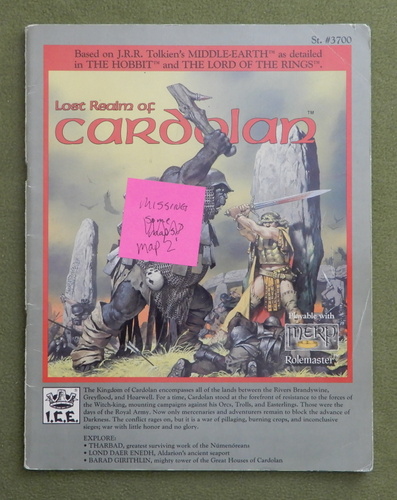 Image for Lost Realm of Cardolan (MERP) - MISSING 1 COLOR MAP