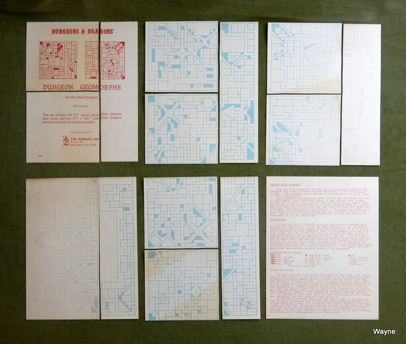 Image for Dungeon Geomorphs, Set One: Basic Dungeon (Dungeons & Dragons) - 2ND PRINT, CUT