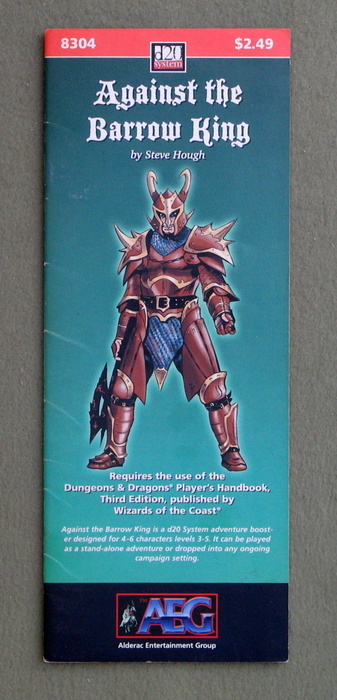 Image for Against the Barrow King (Dungeons and Dragons, 3rd Edition: D20 System)