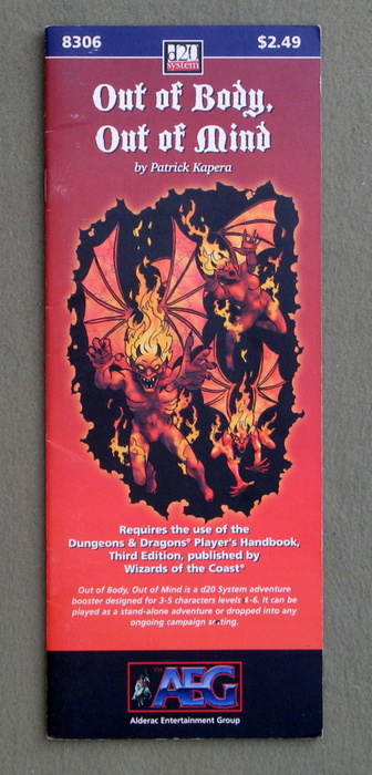 Image for Out of Body, Out of Mind (Dungeons and Dragons, 3rd Edition: D20 System)