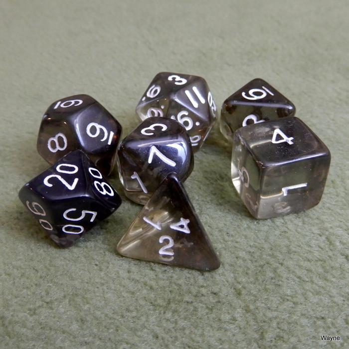 Image for Translucent Smoke 7 Dice Set