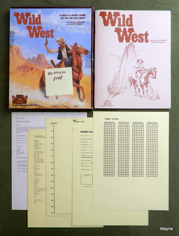 Image for Wild West: Role Playing Game - MAP MISSING