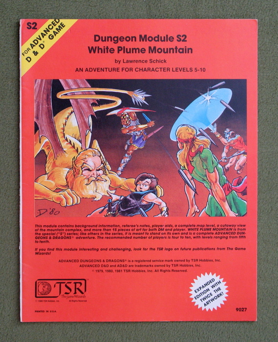 Image for White Plume Mountain (Advanced Dungeons & Dragons module S2)