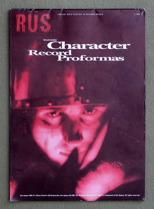 Image for RUS: Character Record Proformas
