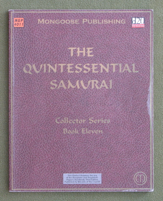 Image for The Quintessential Samurai (Dungeons & Dragons d20 3.0 Fantasy Roleplaying) - PLAY COPY